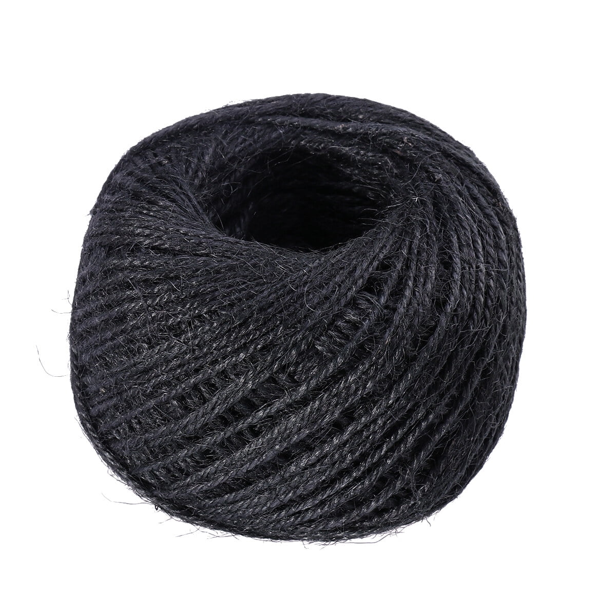 NUOLUX Natural Hemp Cord Jute Twine String Rope for Arts Crafts DIY Gift  Packing Wedding Birthday Baby Shower Decoration Gardening Ornament (Black)  
