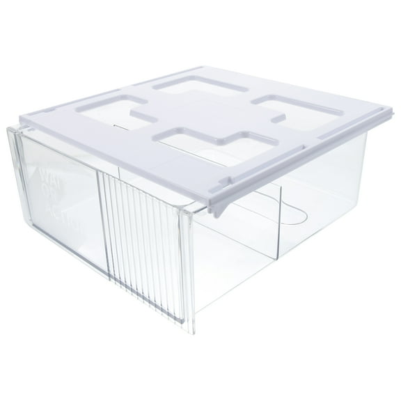 NUOLUX Office Under Desk Storage 1Pack Transparent Rectangular Drawer 11.6x8.1x3.6in
