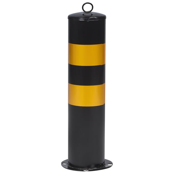 Tineasur Yellow Reflective Steel Safety Bollard for Effective Traffic Control and Pedestrian