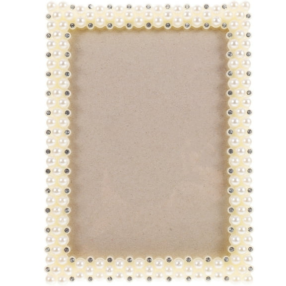 NUOLUX Pearl Picture Frame Wedding Desktop Photo Frame Tabletop Photo Display Frame