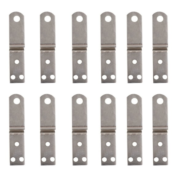 NUOLUX Picture Hanging Z Bracket Bar Holder Clip Hangers Clips Mount Mounting Interlocking Kit Frame Brackets Photoscrew Wall