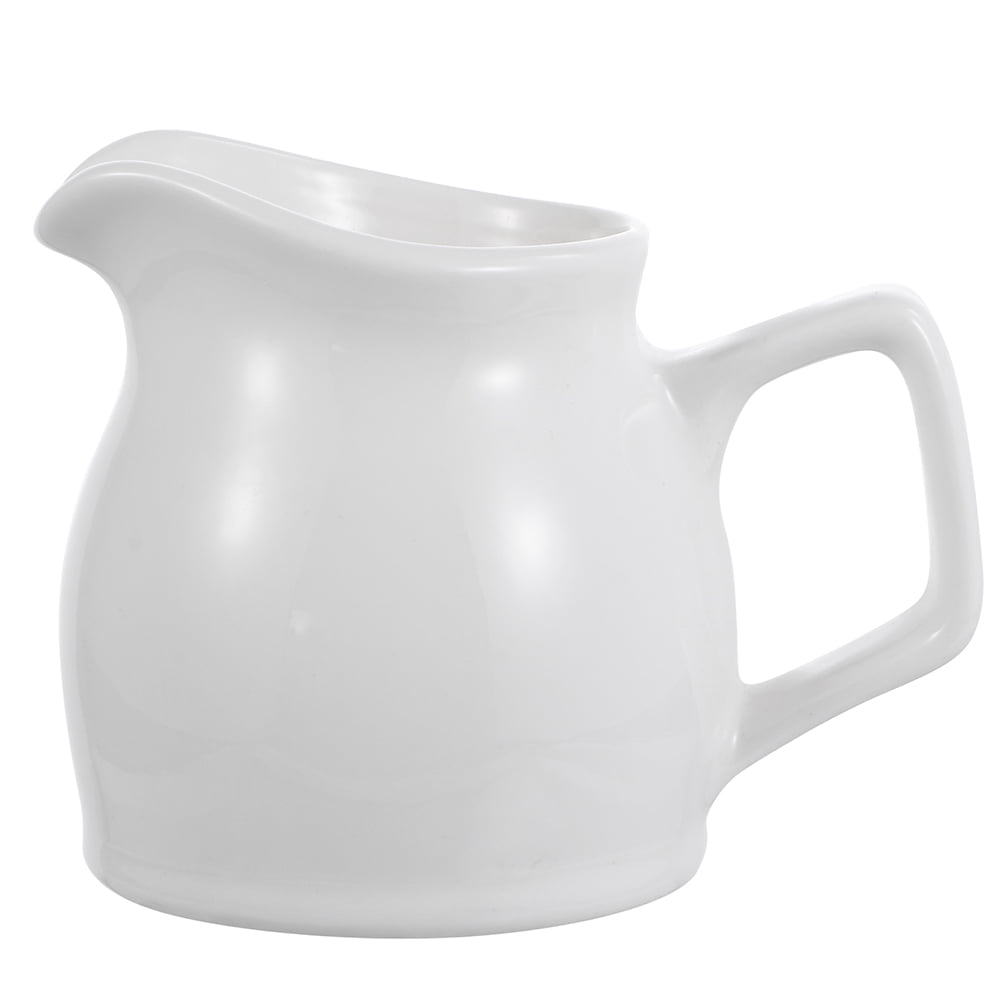 Gkhowiu 2 Glass Milk Jug Twin Spout Pouring Coffee Cream Sauce Jug Barista Coffee Latte Milk Frothing Jug Pitcher
