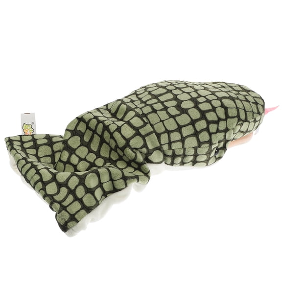 Homoyoyo Green Snake Plush Hand Puppet Soft Animal Toy for Kids and Adults, Scary and Fun Doll, 1 Piece