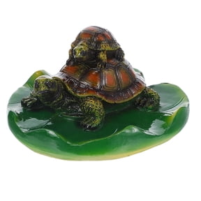 Tineasur Floating Turtle Ornament 1Pc Resin Pond Decor for Indoor and Outdoor Water Garden Decoration