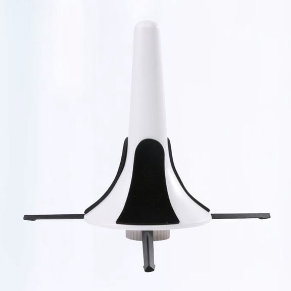 Tineasur White Foldable Trumpet Stand with Holder, Metal Legs, Portable Stable Tripod for Musicians and Performers
