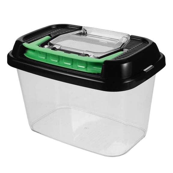 NUOLUX Portable Plastic Turtle Carrier Box Featuring Ventilated Lid