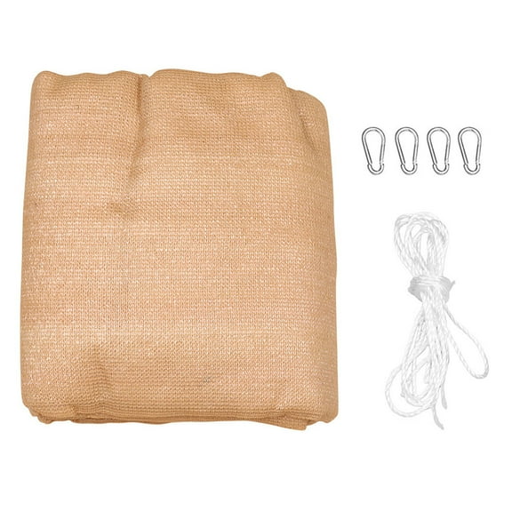 WORGEOUS Triangular Sun Shade Sail Canopy 1Pcs 98.4x98.4in Beige
