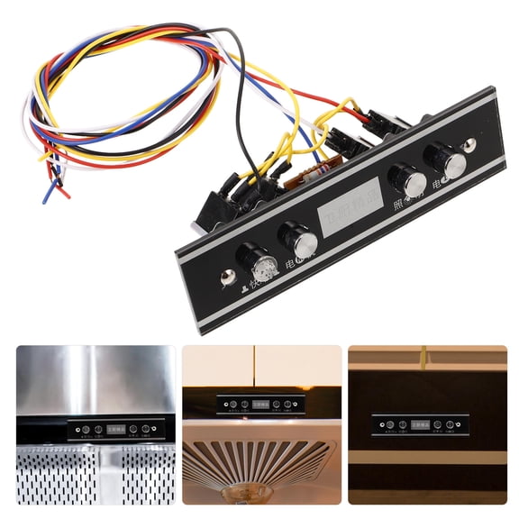 NUOLUX Range Hood Pushbutton Switch 1Pack Efficient Enhancement Control Panel for Homeowners 13.8*5.0*3.7in