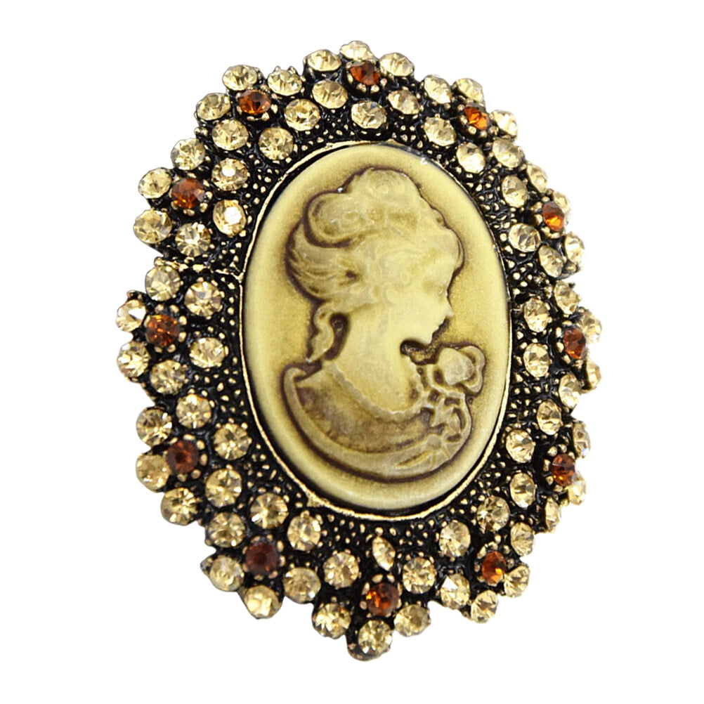 NUOLUX Retro Brooch Beautiful Queen Victoria Decorative Brooch for