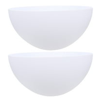RENACLIPY White Mushroom Plastic Lamp Shade 2 Pieces Light Accessory for Home Lighting Decor