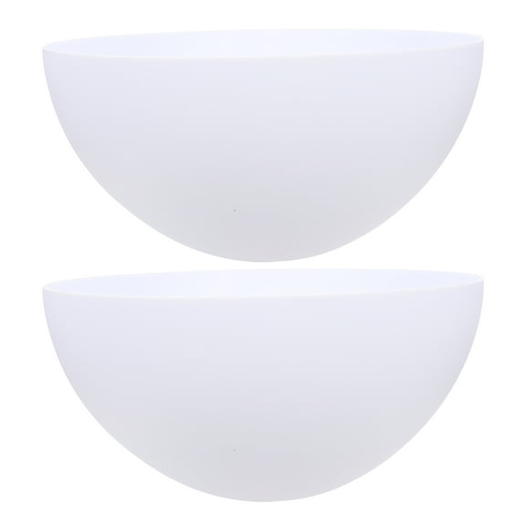 RENACLIPY White Mushroom Plastic Lamp Shade 2 Pieces Light Accessory for Home Lighting Decor