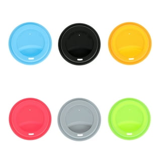 4pcs Silicone Coffee Mug Lids Reusable Travel Cup Covers Dustproof Coffee  Cup Lid (Black) 