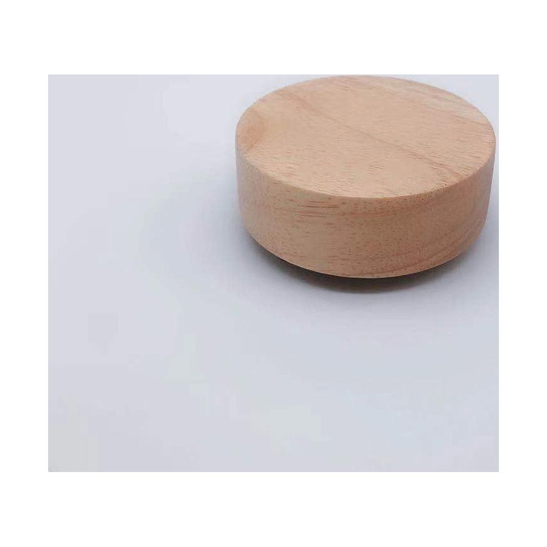 NUOLUX Simple Round Music Box Portable Wood Music Box Decorative Small