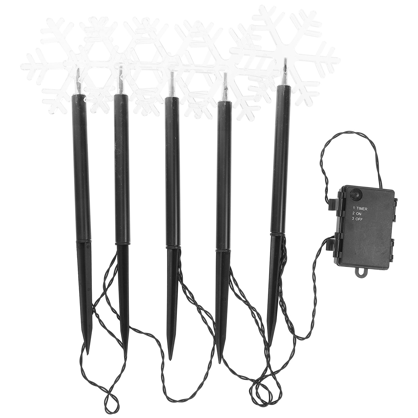 NUOLUX Snowflake Lamp Christmas Yard Lights Christmas Pathway Lights