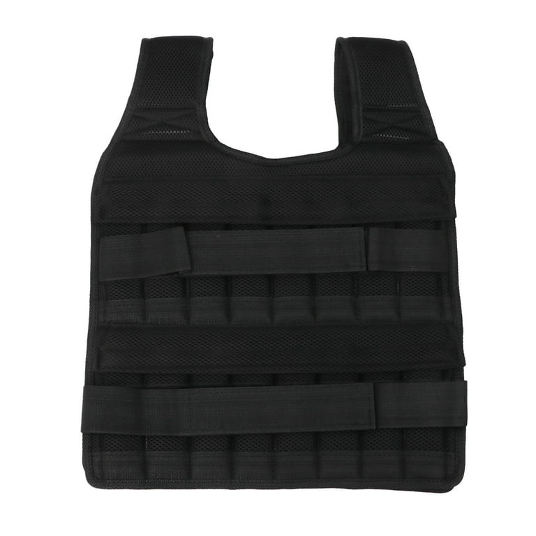 NUOLUX Sports Weighted Vest Adjustable Workout Equipment Weighted Sleeveless Garment for Fitness Running Training No Weight Black