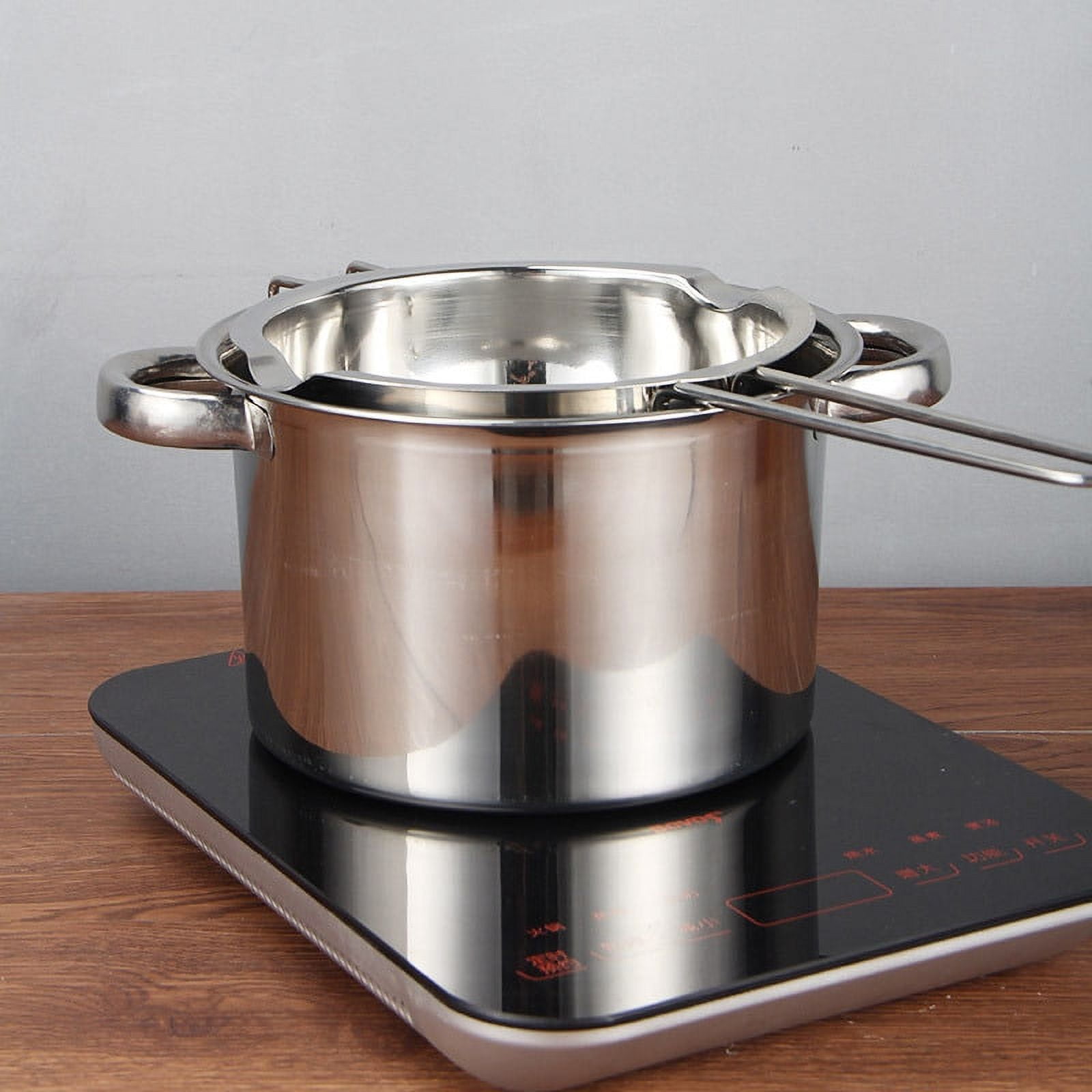 NUOLUX Stainless Steel Melting Outer Pot Small Water Boiling Pot