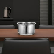 NUOLUX Universal Stainless Steel Rice Cooker Inner Pot Plated Silver for Home