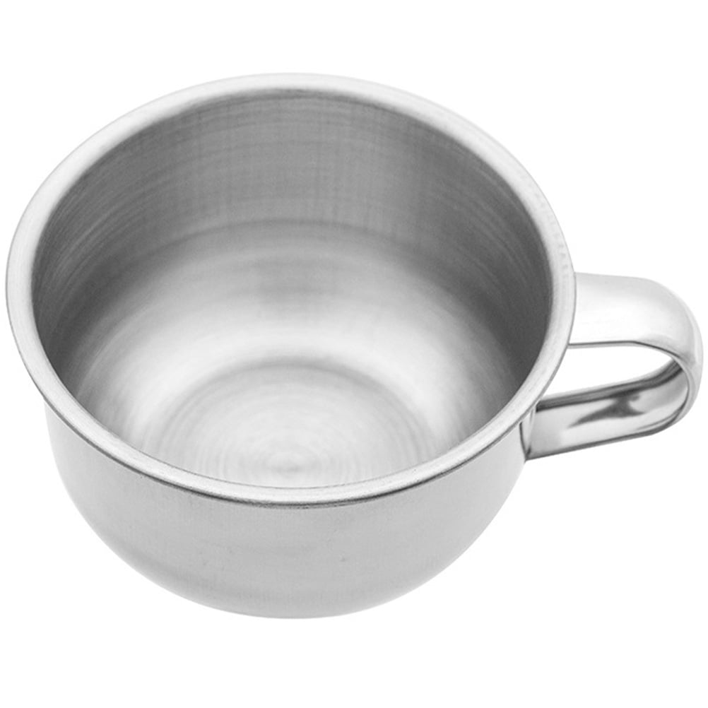 NUOLUX Stainless Steel Shaving Bowl Shave Soap Bowl Shave Cup Shaving