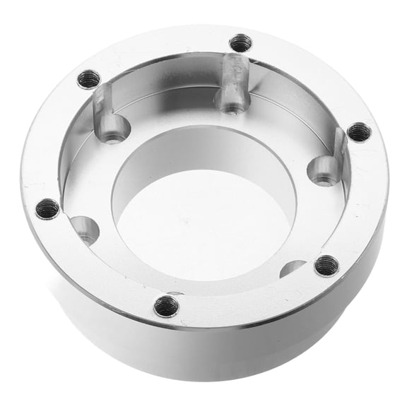 NUOLUX Steering Wheel Adapter Plate 1Pcs Silver Color Suitable for Automotive Supply 3.15X2.76X1.18in