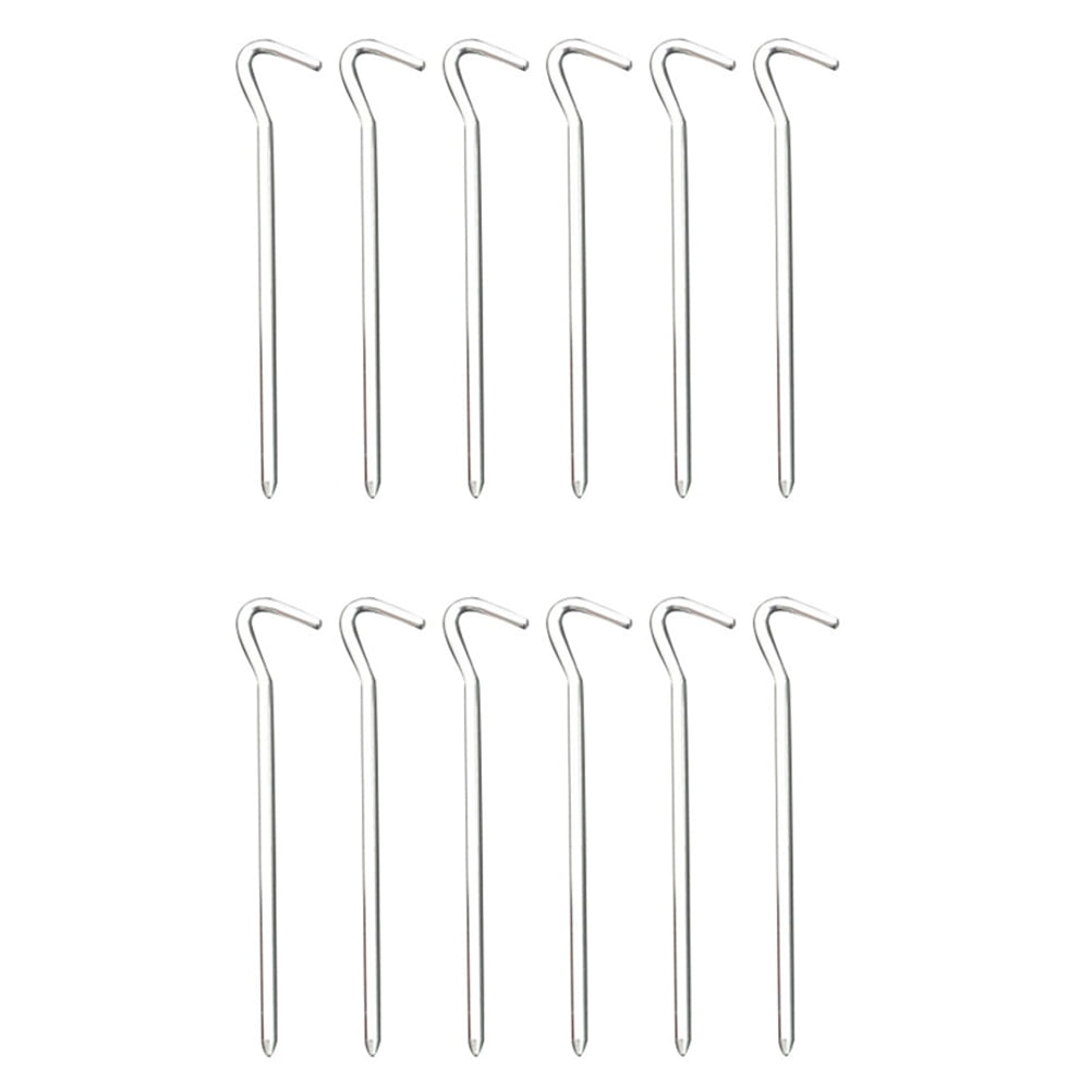 NUOLUX Tent Stakes Garden Metal Pegs Camping Stake Sand Fortarp Heavy