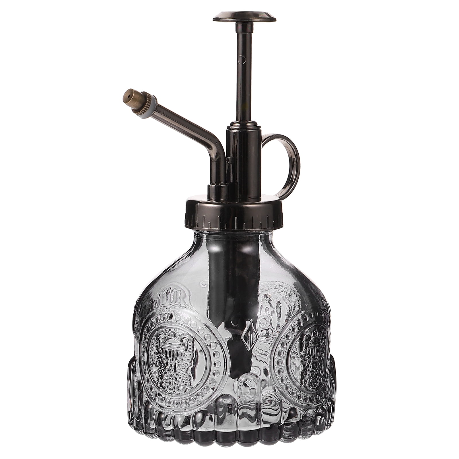 NUOLUX Transparent Glass Watering Spray Bottle Vintage Spritzer Water