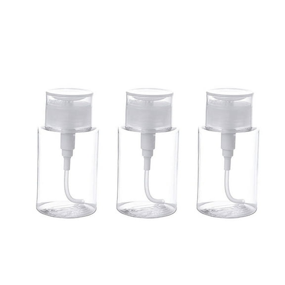 Tineasur Travel Liquid Bottles Pressed Bottle Transparent Petg 3Pcs