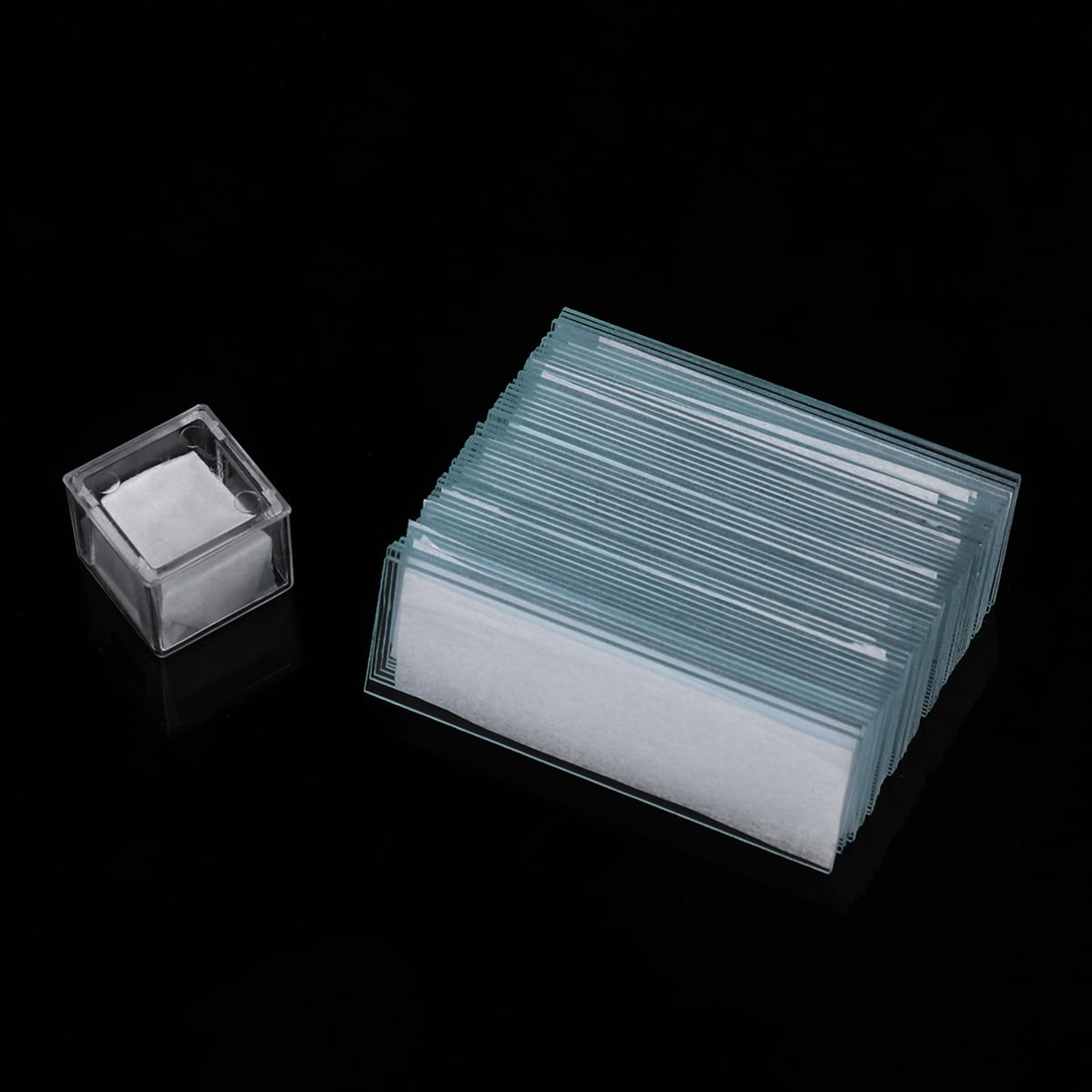 Homoyoyo 50 Pcs Optical Glass Microscope Specimen Slides for Laboratory ...