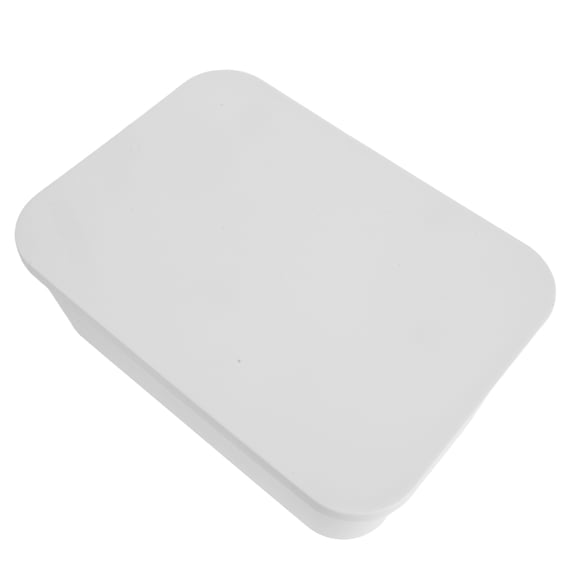 NUOLUX White Plastic Storage Boxes with Lids Stackable Storage Containers for Home and Office