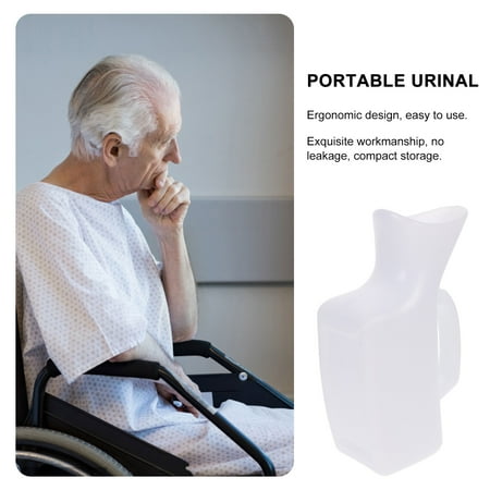Tineasur Leakproof Transparent Portable Urinal Bottle for Women, Easy to Clean, Convenient and , 1 Piece