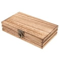thumbnail image 1 of NUOLUX Wood Box with Lid Wooden Glasses Box Trinket Box Wooden Storage Box for Crafts Keepsakes, 1 of 6
