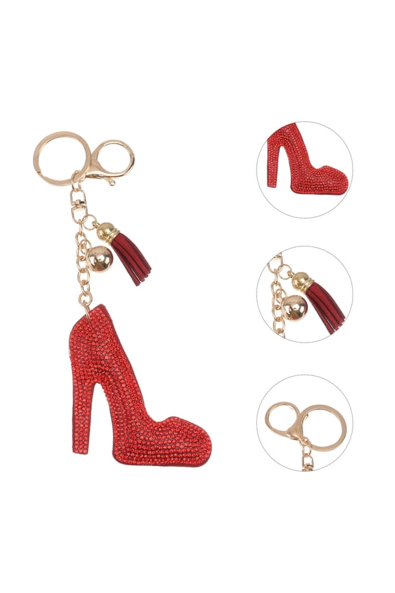 present Item High Heels Key Chains 1Pack 7.5x2.8in Red For Women