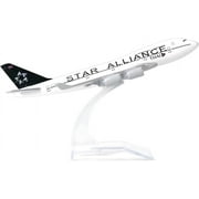 NUOTIE Boeing 747 British Airways 1/400 Diecast Metal Airplane Model with Stand Airlines Model Plane Alloy Display Collectible Model Kit for Aviation Enthusiast Gift
