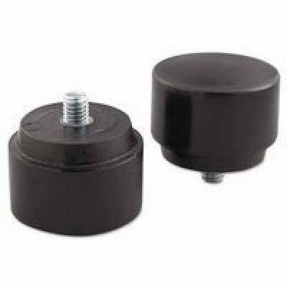 NUPLAFLEX Soft Face Hammer Striking Tips, 2 in, Green, Tough Pack of 2