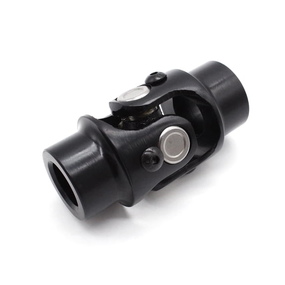 NURATIT 3 4 Inch x 3 4 Inch Round Steering Shaft Universal U Joint Coupler Powder Coated Steel