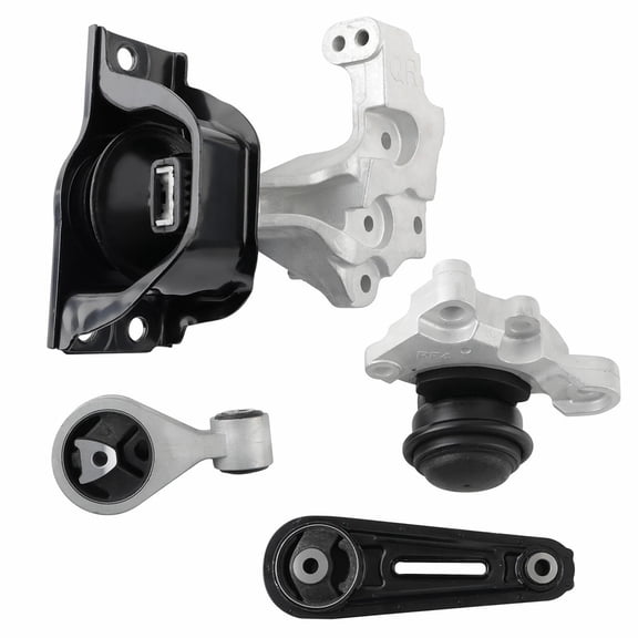 NURATIT 4PCS Engine Motor & Trans Mount Set Compatible with Nissan Rogue 2.5L 2008 2009 2010 2011 2012 2013 / Nissan Rogue Select 2.5L 2014 2015 for A7370 A4351 A4352 A4363 9856 9452 9453 9902