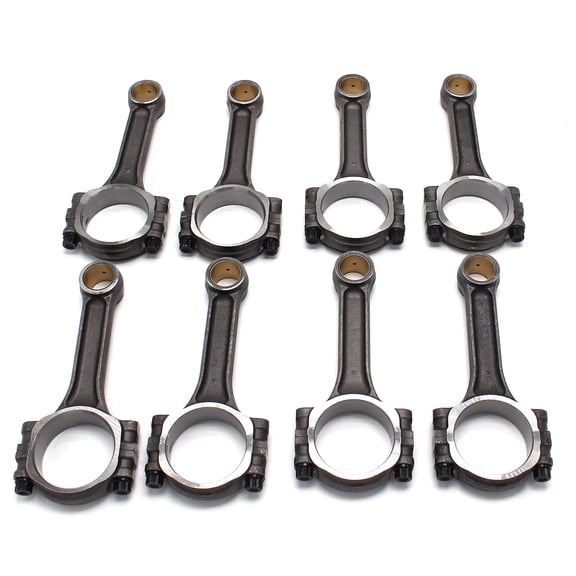 NURATIT Set of 8 Forged 5140 Steel I Beam Connecting Rods 5.700 Inch Length for Chevrolet Small Block 350 Engine