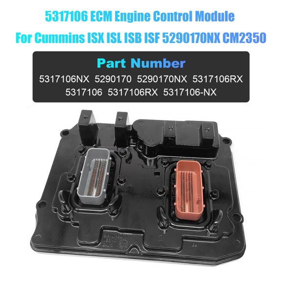 NURATIT ECM Engine Control Module Part Number 5317106 Replacement for Cummins ISX ISL ISB ISF Engines 5290170NX CM2350