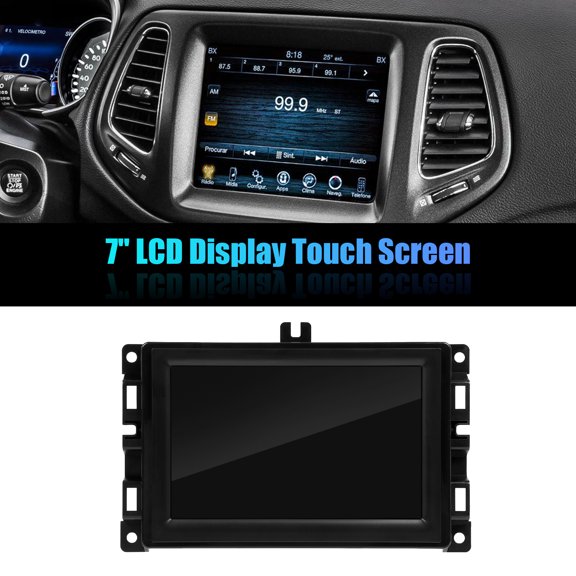 NURATIT 7" LCD Display Touch Screen For 2017-2020 Jeep Compass Radio Navigation Replace