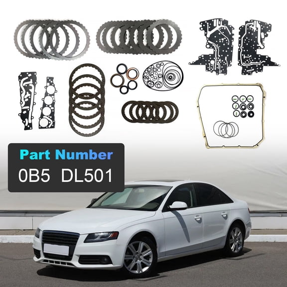 NURATIT Complete 7 Speed 0B5 DL501 DSG Transmission Master Rebuild Kit with Clutch Plates for Audi A4 A5 A6 Q5 Models