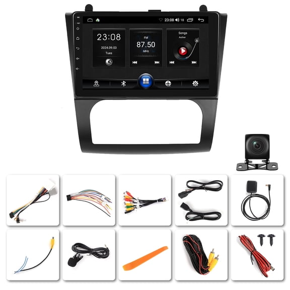 NURATIT 9-Inch Android 10 Car Stereo for Nissan Altima 2008-2012 with Carplay & Android Auto 2+64GB Car Radio, Support GPS, WiFi, Bluetooth, FM Radio