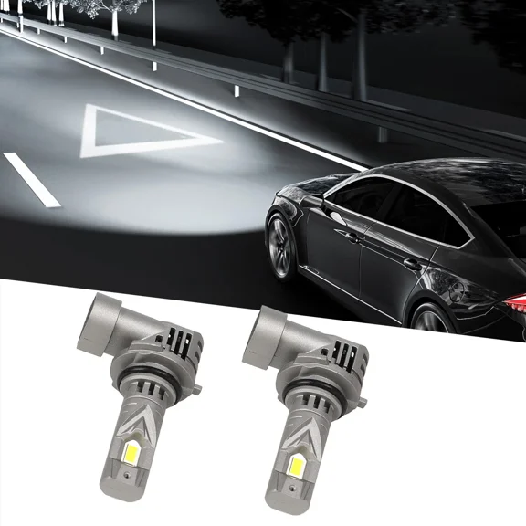 NURATIT 9006 LED Headlight Bulbs, 20000LM 6500K White, Fanless Low Beam Conversion Kit