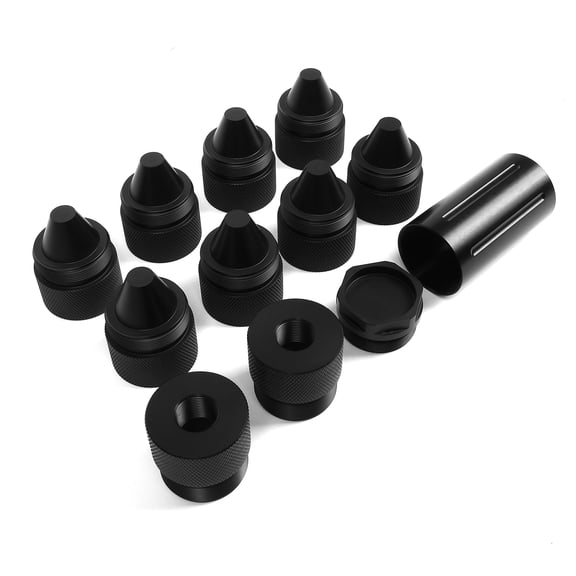 NURATIT Aluminium Alloy End Cap with 5/8-24 Hose Inlet for 1.375 Inch X24 Cone Shaped Fittings High Performance Fuel or Oil Line Connection Component