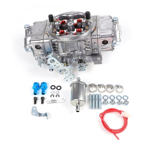 NURATIT BR-67199 650CFM Double Pumper Carburetor 4150 Style, Square Bore High Performance Racing Carb, Suitable for Holley Replacement For Quick Fuel Brawler Race Series (A4150-650