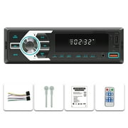 NURATIT Bluetooth Car Stereo Audio In-Dash FM Aux Input Receiver USB MP3 Radio Player SD D3104