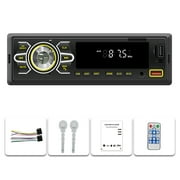 NURATIT Single DIN Bluetooth Car Stereo Audio, In-Dash FM/MP3/Aux/USB/Satellite Radio Player with SD Card D3111