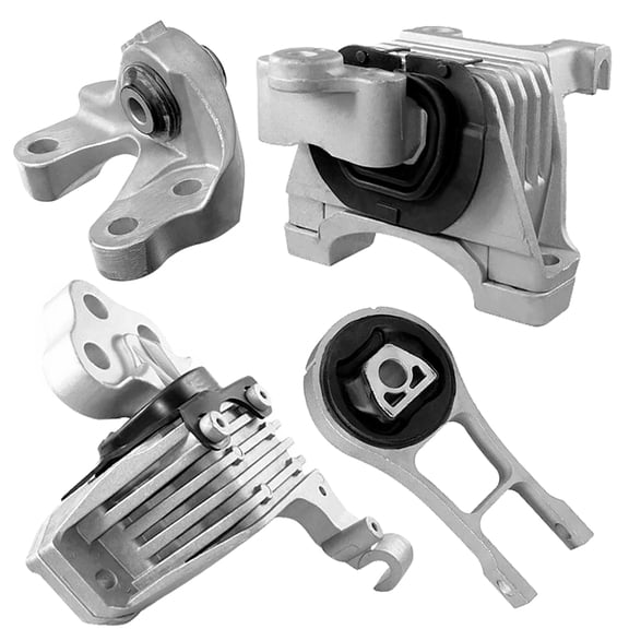 NURATIT Engine Motor Trans Mount Set for Jeep Cherokee 3.2L 2014-2022 / Front Right Rear Front Left Engine Motor Mount Set / 1 Set