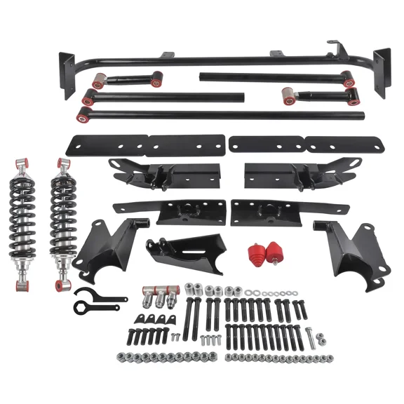 NURATIT For 1967-1969 Chevy Camaro SS Z28 Specific Adjustable Rear 4-Link Kit w/Coilover