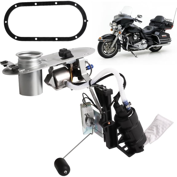 NURATIT Fuel Pump Assembly Compatible With Harley Davidson Road King 2002-2005 FLHRI, Road King Classic 02-05 FLHRCI, Fits For 04 Road King Custom FLHRSI, Replace OE#75127-02C 7512702C