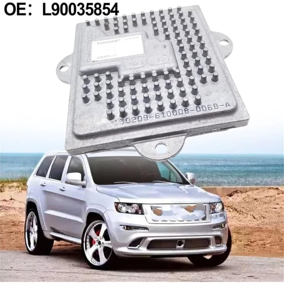 NURATIT LED Headlight Ballast Control Module for 2014-2020 Jeep Grand Cherokee - Fixes Dimming, Flickering, OEM 68223396AA L90035854