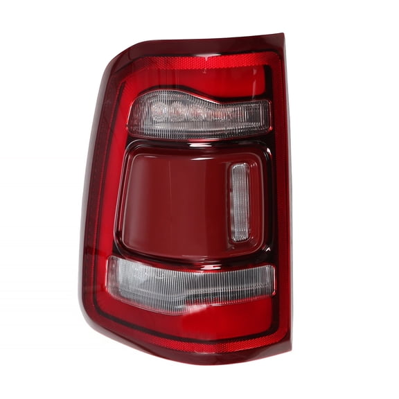 NURATIT LED Tail Lights Assembly Compatible For 2019-2023 Dodge RAM 1500 with Blind Spot Red Bezel Rear Brake Lights (Left Driver Side) Replace 68262531AH